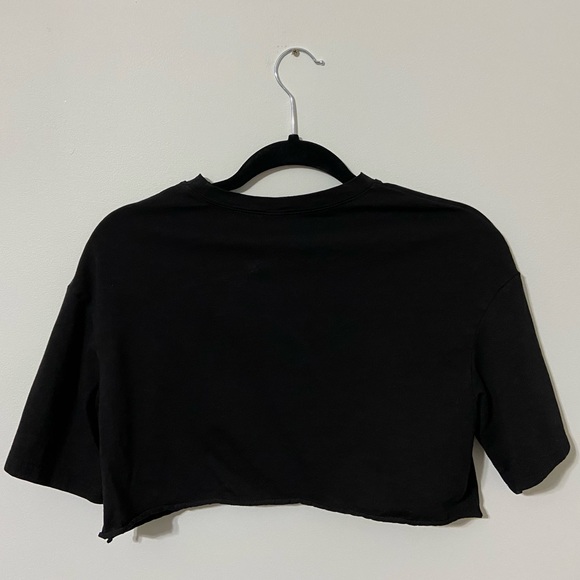 SHEIN Black Los Angeles Crop Top - size XS - Picture 2 of 5
